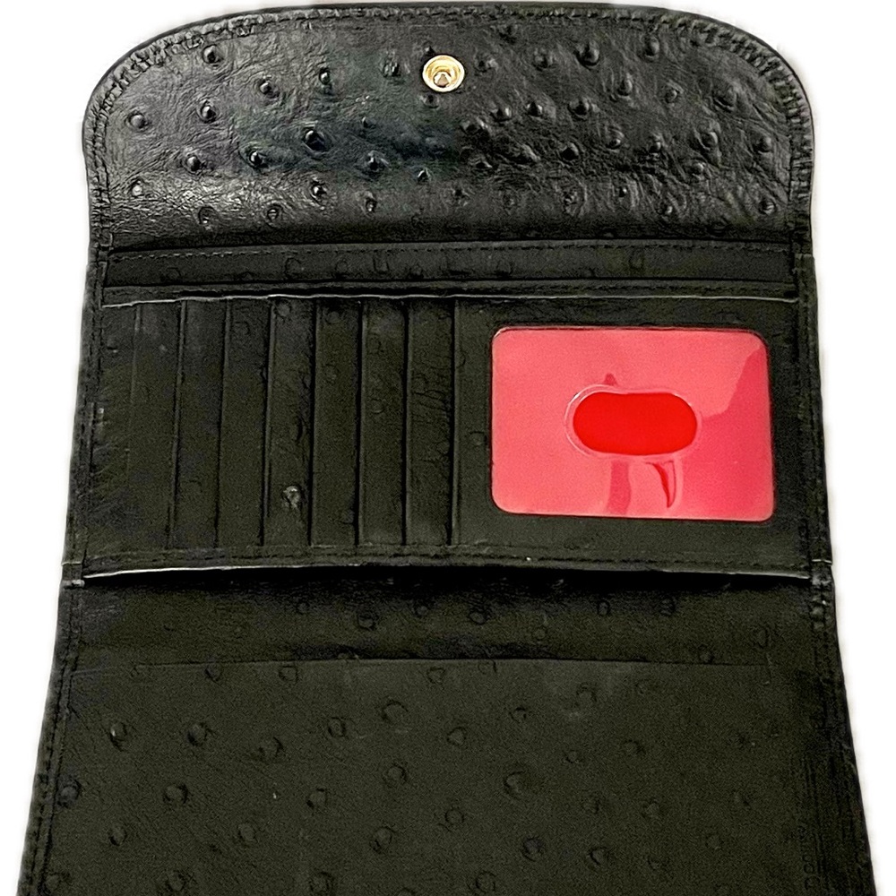 Dooney & Bourke Ostrich Continental Clutch Wallet - Picture 2 of 13